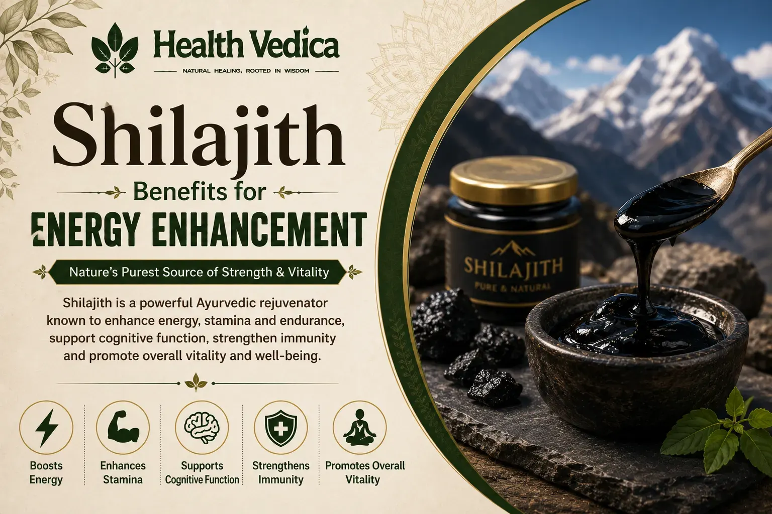 Shilajit (Mineral Pitch) — Energy Enhancement