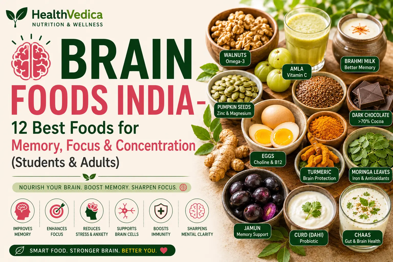 Top Brain Foods for Memory and Focus