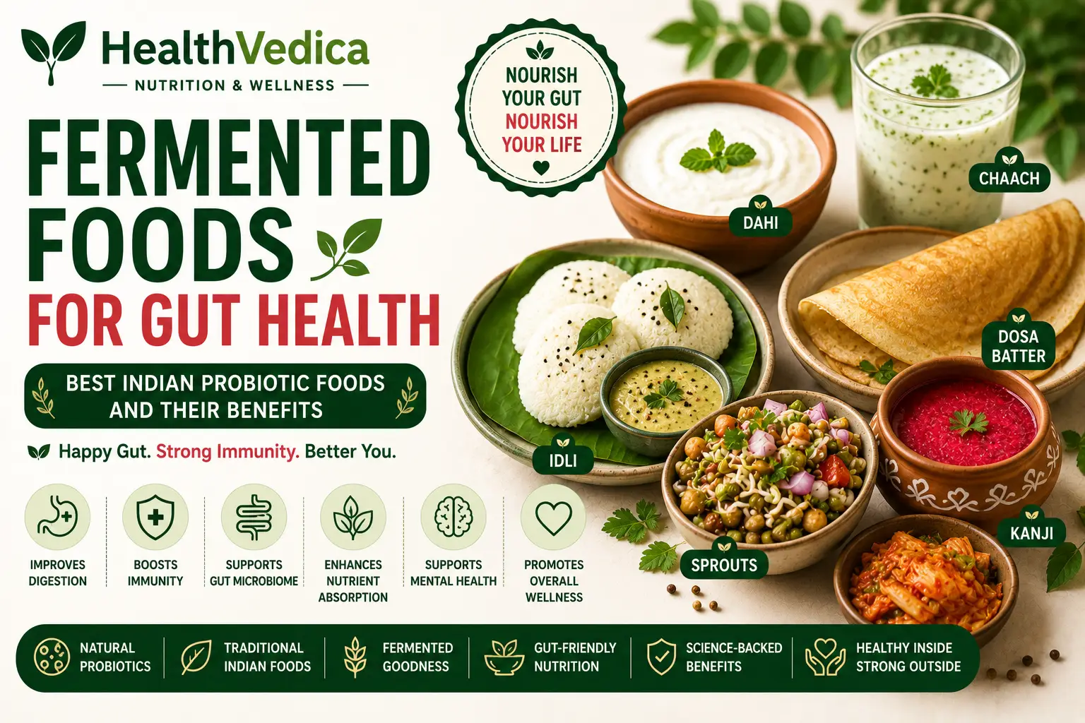 Health Benefits of Fermented Foods for Gut Health