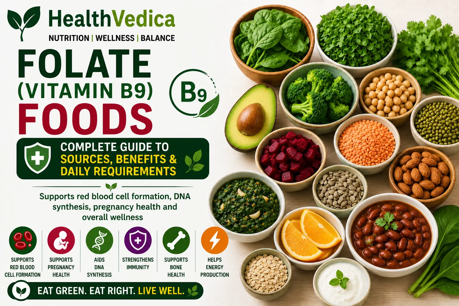 Folate Vitamin B9 Foods