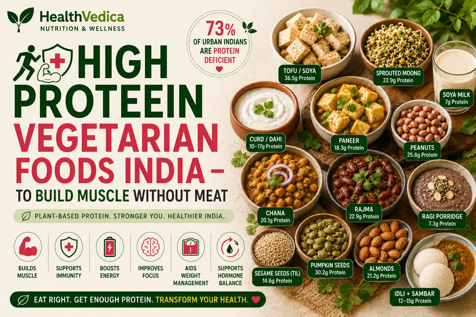High-Protein Vegetarian Foods for Muscle Building