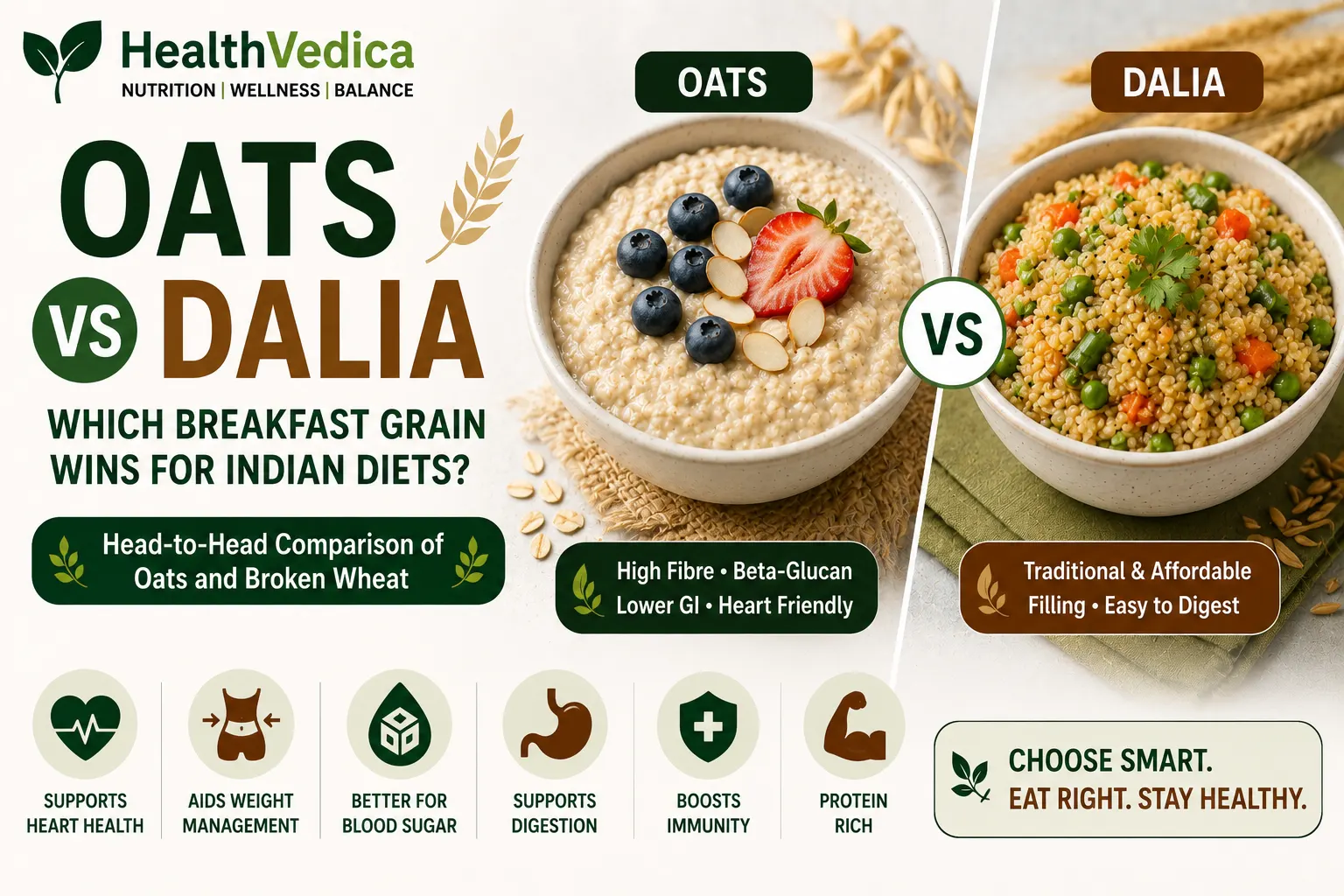 Oats vs Dalia Comparison