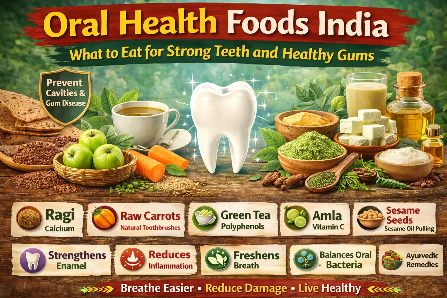 Best Foods for Strong Teeth & Gum Health