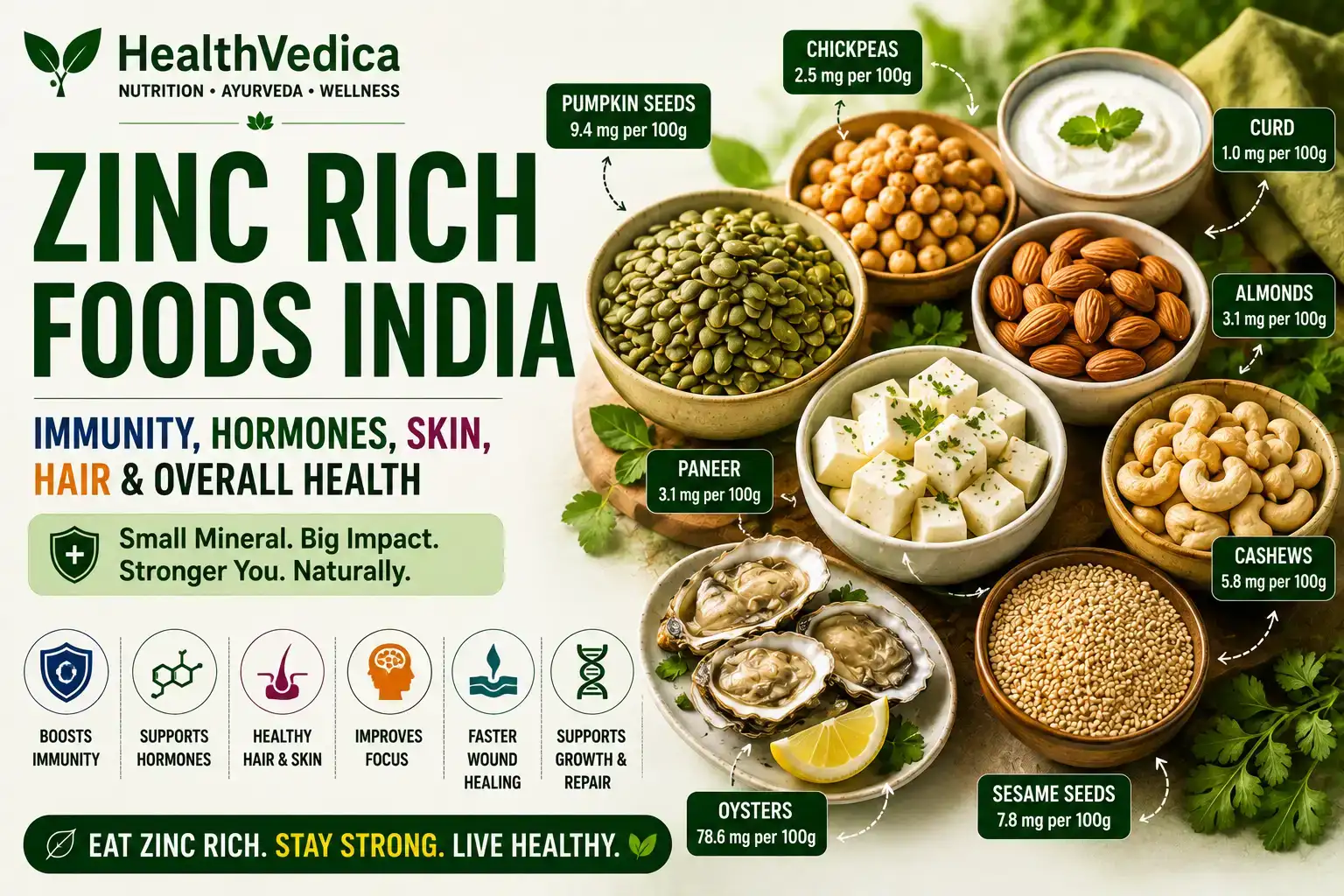 Zinc Rich Foods India