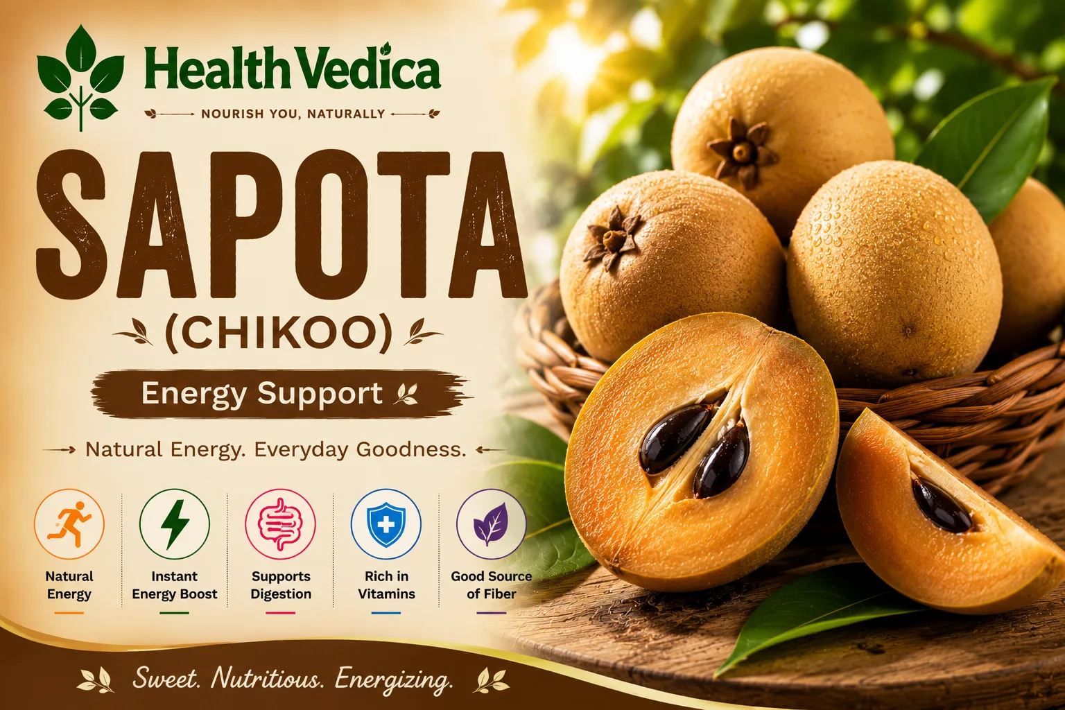 Sapota (Chikoo) — Natural Energy