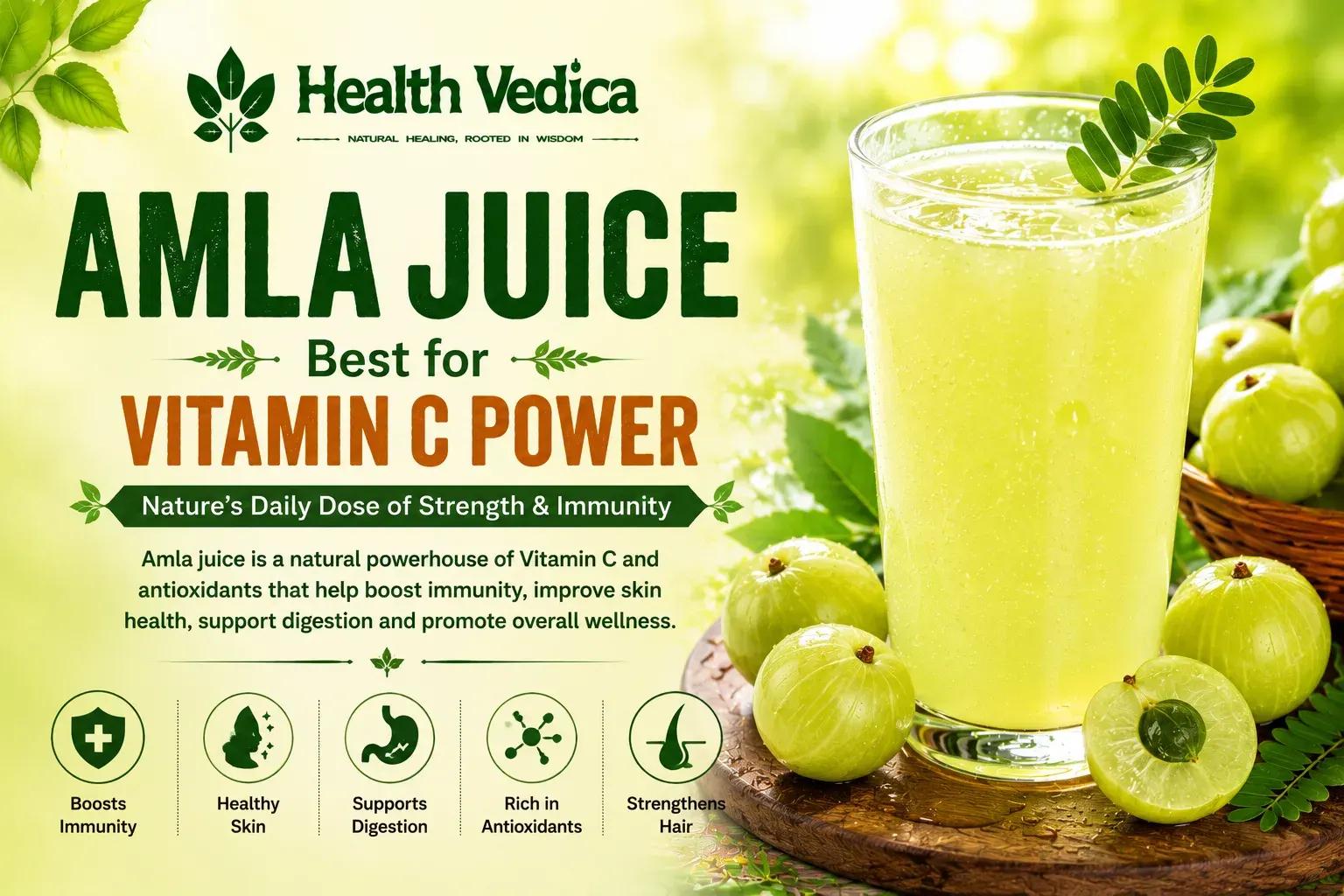 Amla Juice (Indian Gooseberry) juice — Vitamin C Power