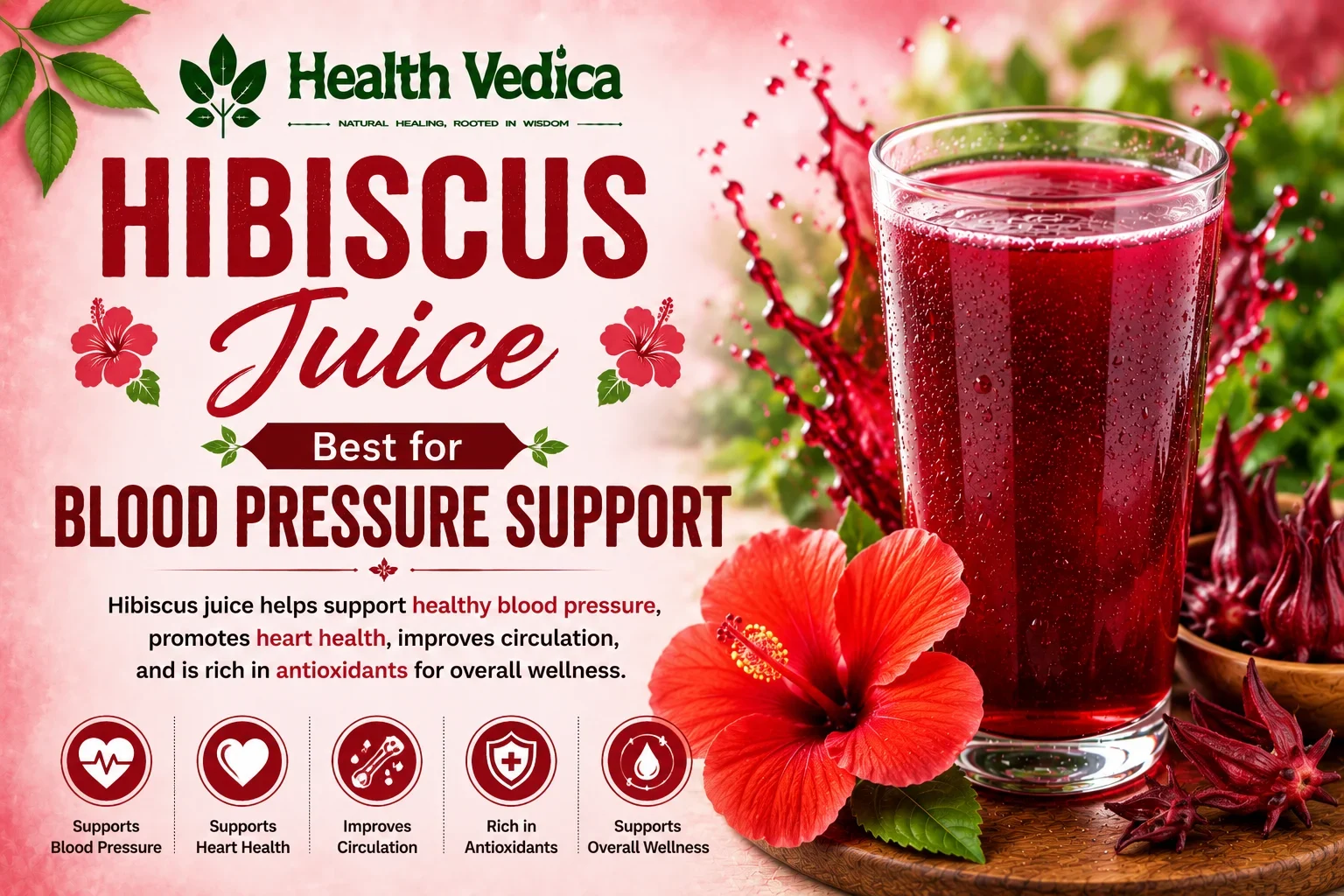 Hibiscus Juice (Gudhal Juice) juice — Blood Pressure Support