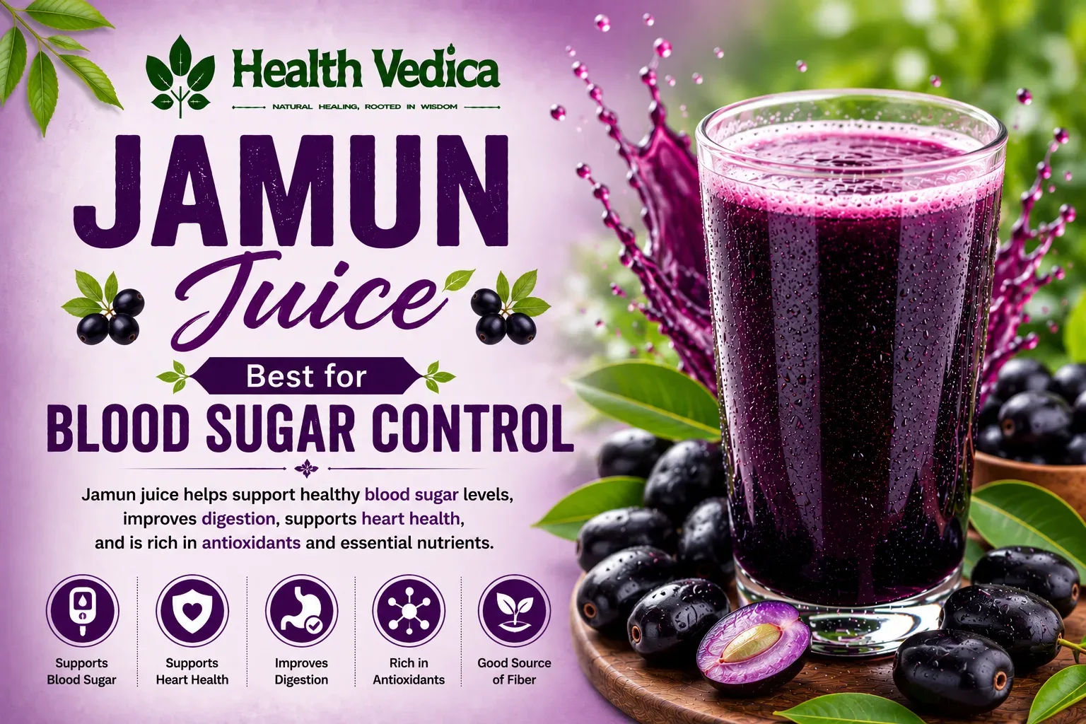 Jamun Juice (Indian Blackberry Juice) — Blood Sugar Control