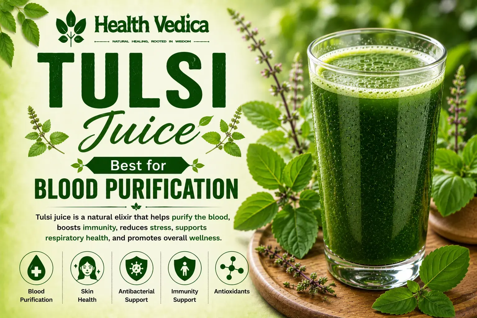 Tulsi Juice (Holy Basil Juice) juice — Respiratory Immunity