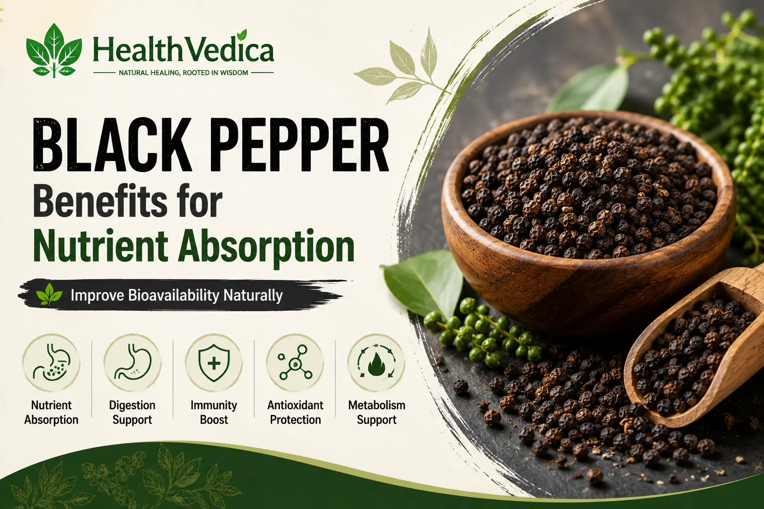 Black Pepper (Kali Mirch) — Nutrient Absorption
