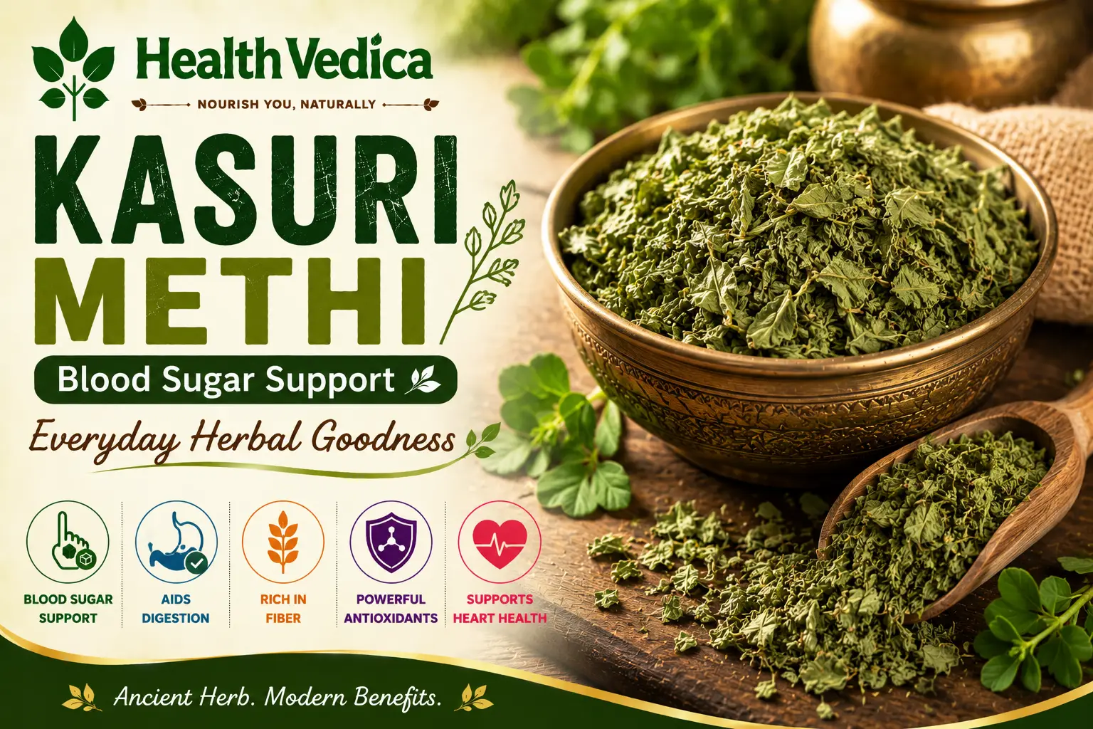 Kasuri Methi (Dried Fenugreek Leaves) — Blood Sugar Management