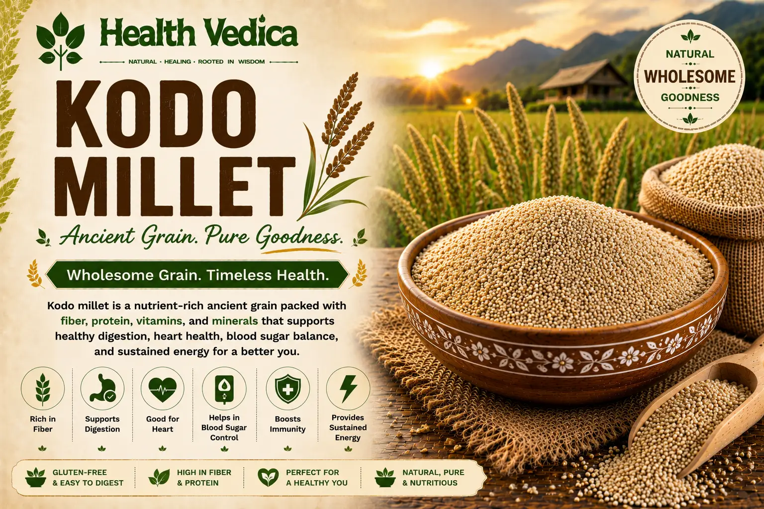 Kodo Millet (Varagu / Kodra) — Best for insulin control