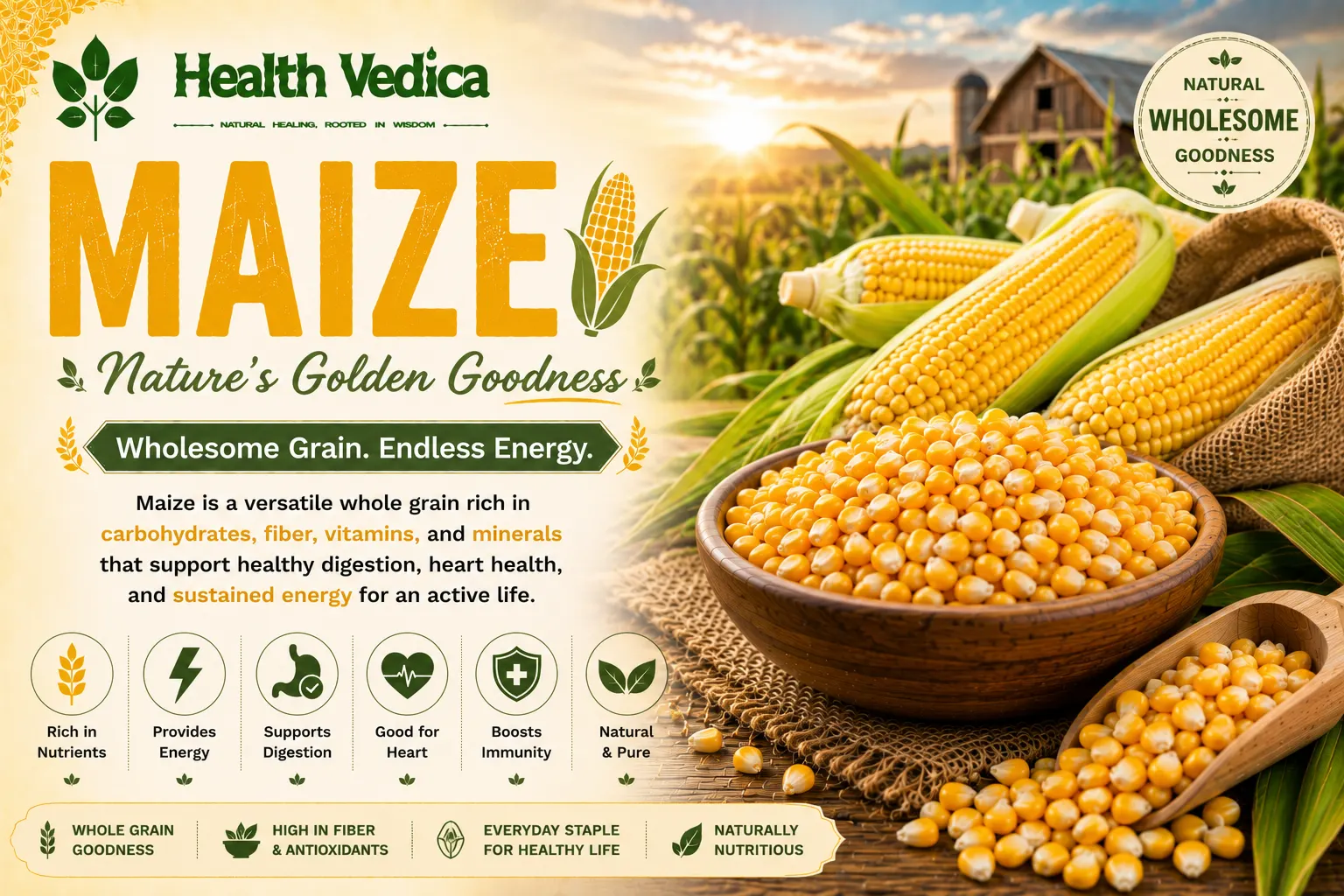 Maize (Corn) — Natural Carbohydrate Energy