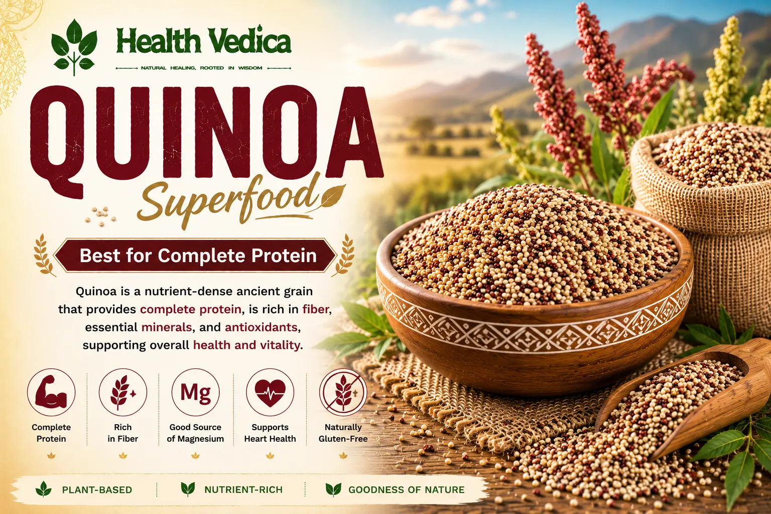 Quinoa — Complete protein