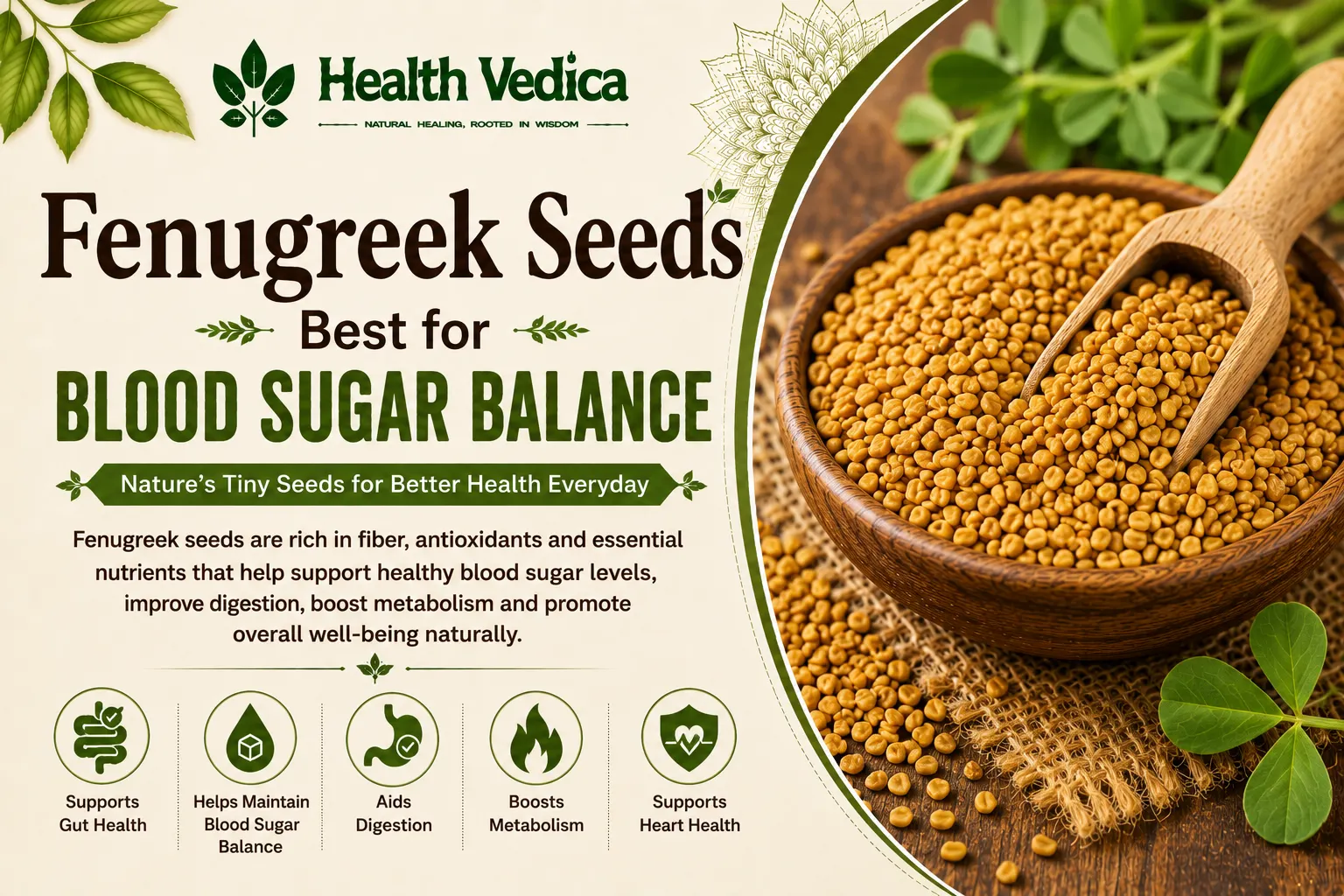 Fenugreek Seeds (Methi Dana) — Blood Sugar Support