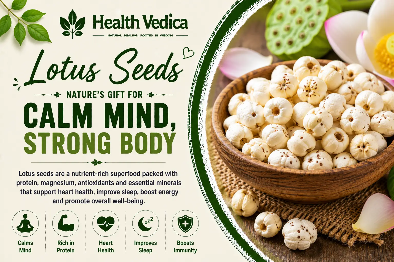 Lotus Seeds (Makhana) — Light Protein Snack