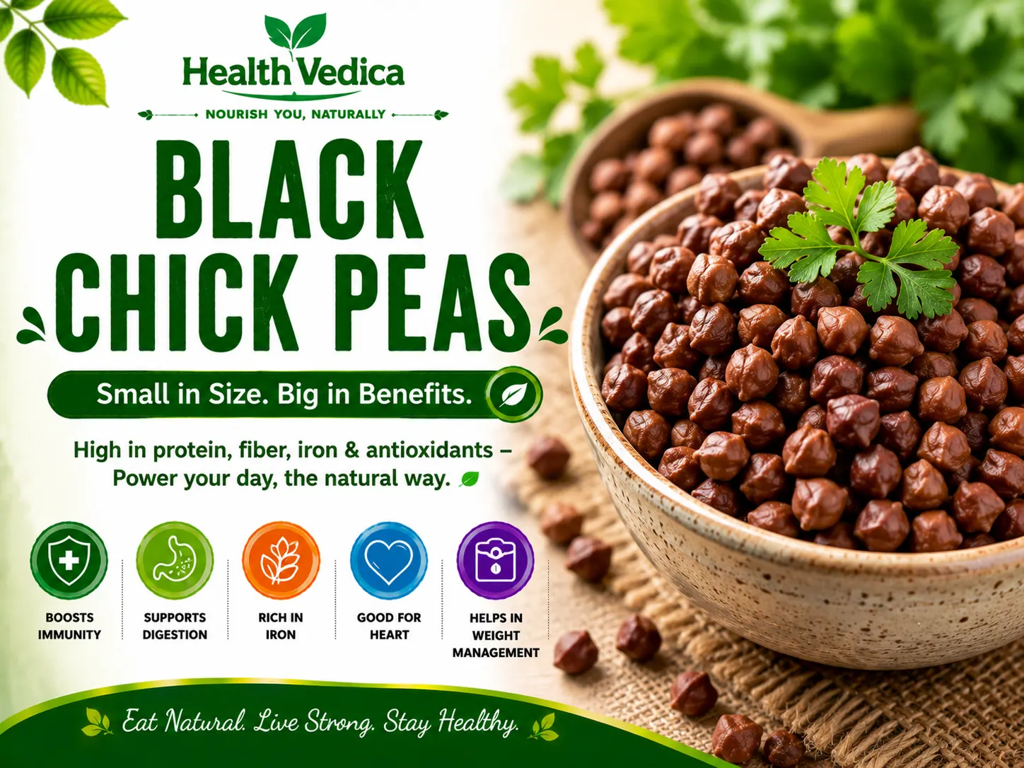 Black Chickpeas (Kala Chana) — Protein, Fiber & Blood Sugar Control