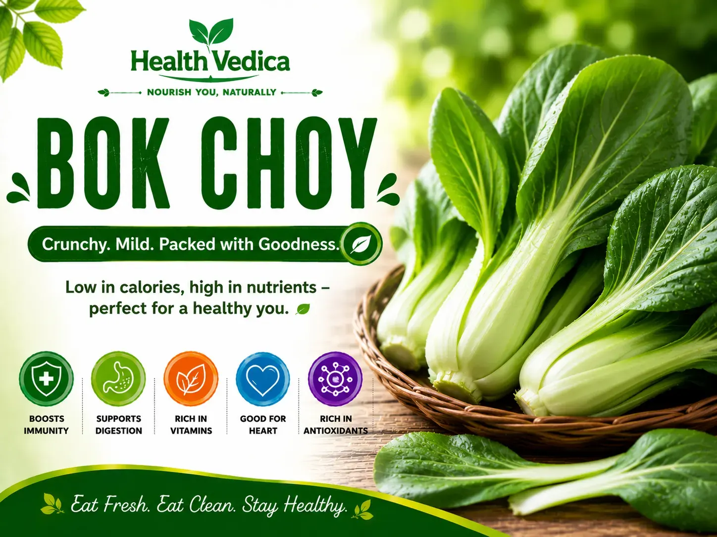 Bok Choy — Bone Health & Immunity