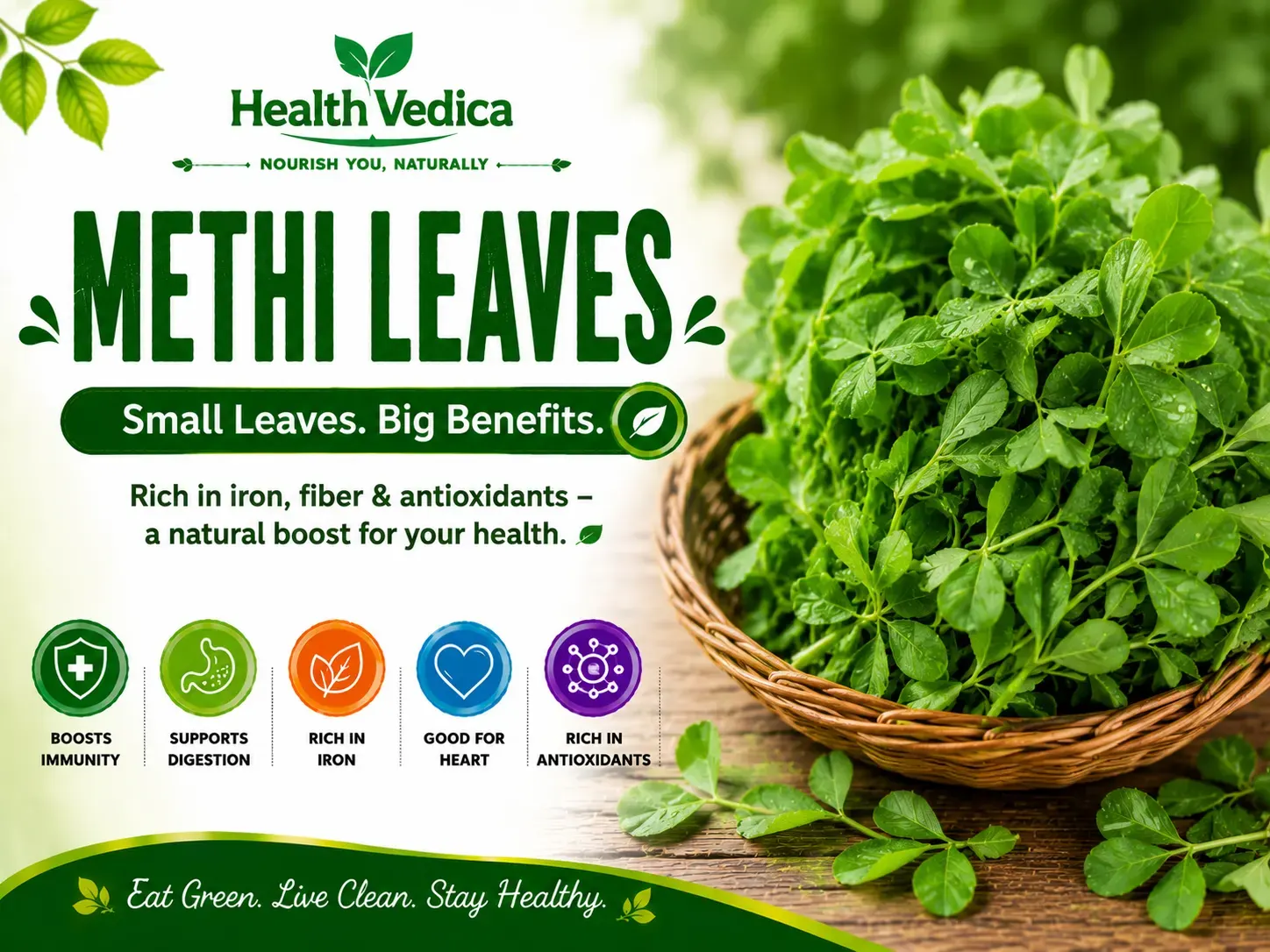 Methi Leaves (Fenugreek Leaves) — Blood Sugar Control & Digestion
